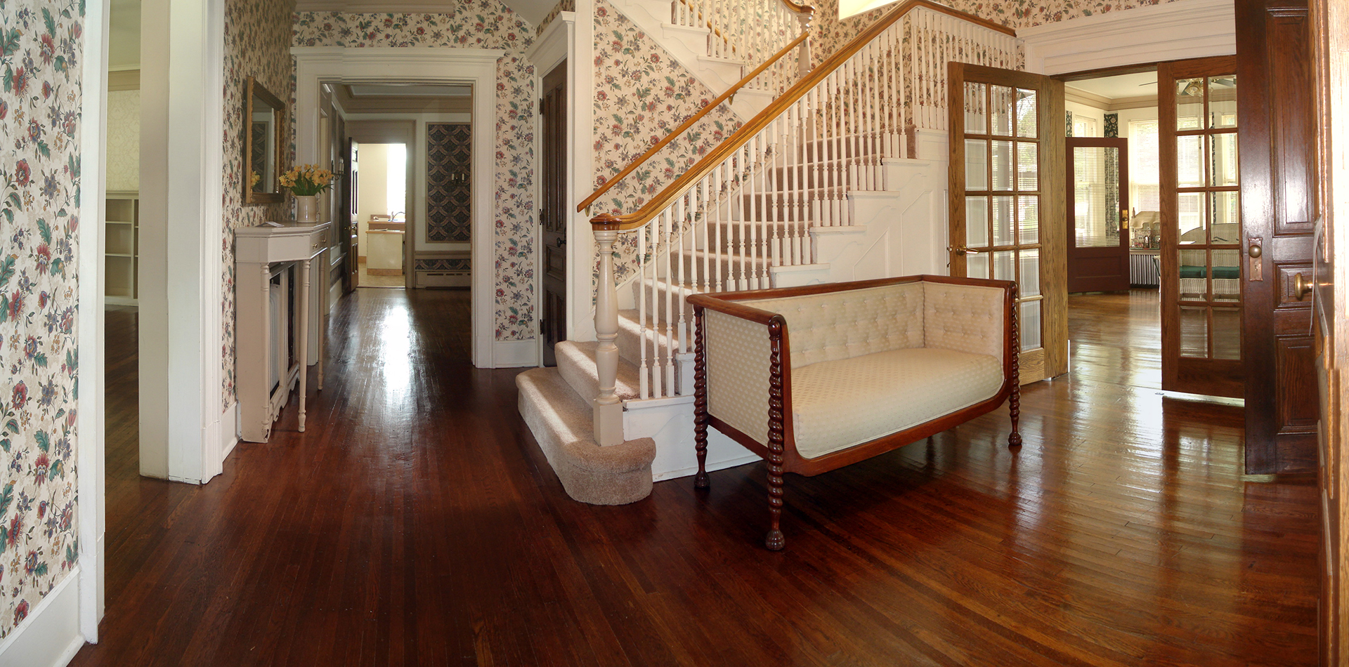 foyer view in victorian home