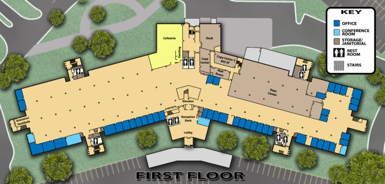 office building floor plan first