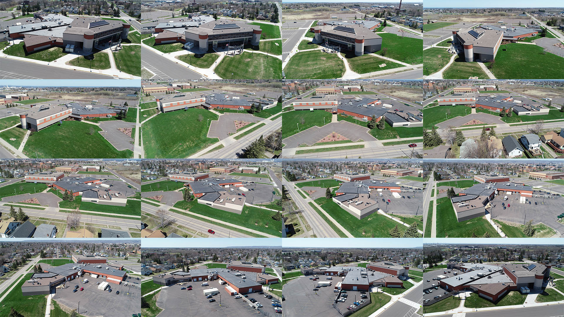 set of drone images used to create point cloud 3d image