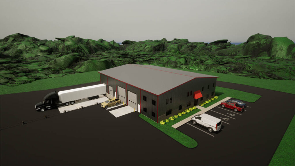 warehouse model rendering